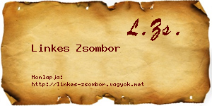 Linkes Zsombor névjegykártya